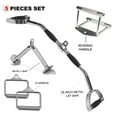 thumbnail image 1 of FITNESS MANIAC LAT Machine Accessory Pull Down (Option): Lat Bar, D-Handle, V-Shaped Bar & Rowing Handle (5 PCs), 1 of 1