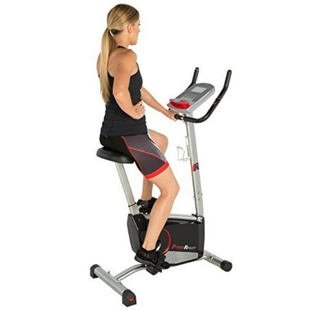 FITNESS REALITY 210 Upright Exercise Bike with 21 Computer Workout Programs