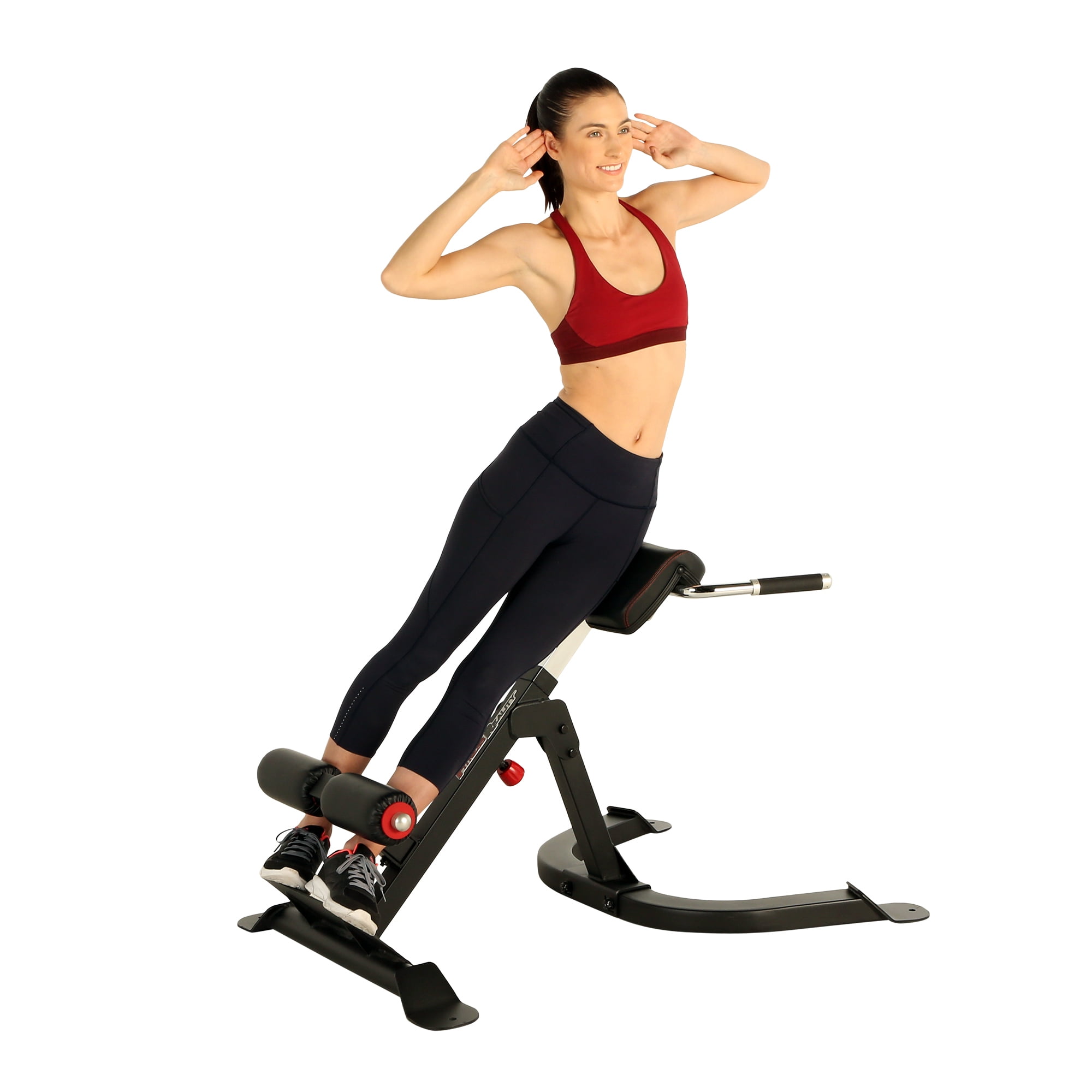 FITNESS REALITY GYM Commercial Grade Ab Back Hyper Extension Exercise Bench 400lb Weight Capacity Walmart