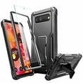 thumbnail image 1 of FITO For Google Pixel 6 Case, Phone Case with Screen Protector and Kickstand (Black), 1 of 8