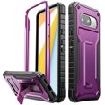 thumbnail image 1 of FITO For Google Pixel 8 Case, Rubber Shockproof Full-Body Phone Case with Kickstand (Purple), 1 of 8