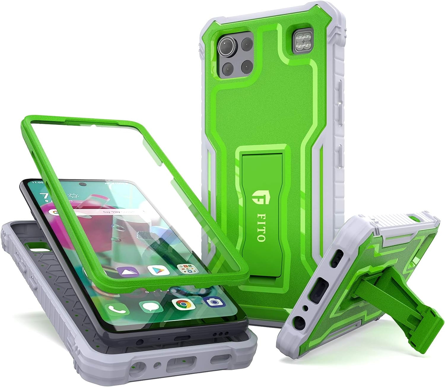 FITO For LG K92 5G Case, Phone Case with Screen Protector and