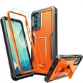 thumbnail image 1 of FITO For Moto G 5G 2022 Case, Phone Case with Screen Protector and Kickstand (Orange), 1 of 7