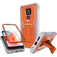 thumbnail image 1 of FITO For Moto G Play 2021 Case, Phone Case with Screen Protector and Kickstand (Orange), 1 of 6