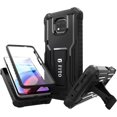 thumbnail image 1 of FITO For Moto G Power 2021 Case, Phone Case with Screen Protector and Kickstand (Black), 1 of 6