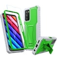 thumbnail image 1 of FITO For Samsung Galaxy A03S 5G Case, Phone Case with Screen Protector and Kickstand (Green), 1 of 6