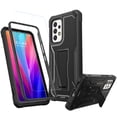 thumbnail image 1 of FITO For Samsung Galaxy A53 Case, Phone Case with Screen Protector and Kickstand (Black), 1 of 7