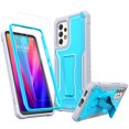 thumbnail image 1 of FITO For Samsung Galaxy A53 Case, Phone Case with Screen Protector and Kickstand (Blue), 1 of 5