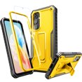 thumbnail image 1 of FITO For Samsung Galaxy A54 5G Case, Phone Case with Screen Protector and Kickstand (Yellow), 1 of 8