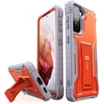 thumbnail image 1 of FITO For Samsung Galaxy S21 5G Case, Full-Body Phone Case with Kickstand (Orange), 1 of 8