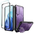 thumbnail image 1 of FITO For Samsung Galaxy S24 Case, Phone Case with Screen Protector and Kickstand (Purple), 1 of 7