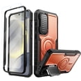 thumbnail image 1 of FITO For Samsung Galaxy S24 FE Case, Phone Case with Screen Protector and Kickstand (Orange), 1 of 9