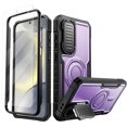 thumbnail image 1 of FITO For Samsung Galaxy S24 FE Case, Phone Case with Screen Protector and Kickstand (Purple), 1 of 9