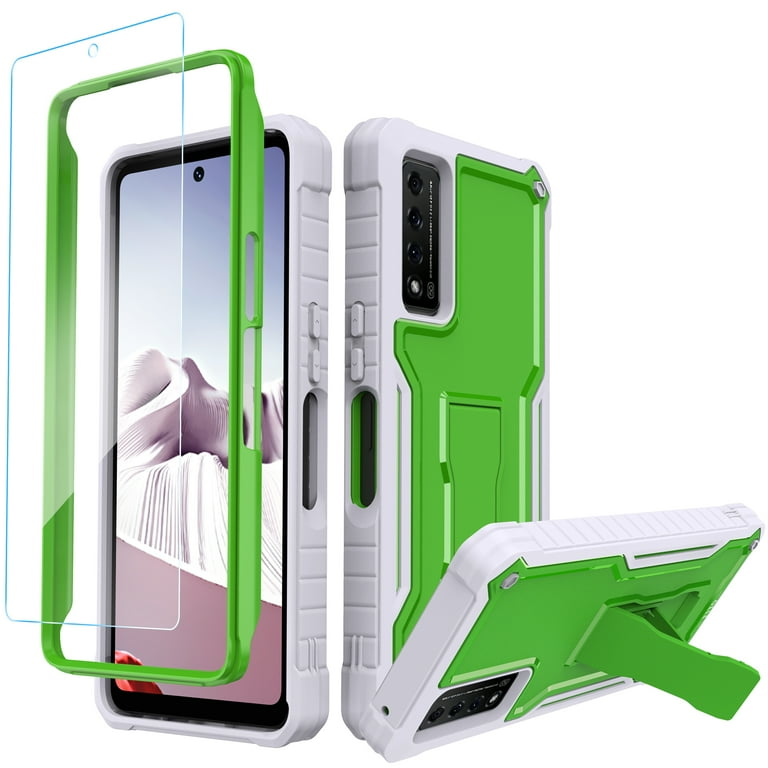 FITO For TCL Stylus 5G Case, Phone Case with Screen Protector and Kickstand  (Green) - Walmart.com