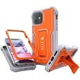 thumbnail image 1 of FITO For iPhone 11 Case, Phone Case with Screen Protector and Kickstand (Orange), 1 of 7