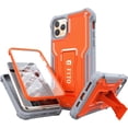 thumbnail image 1 of FITO For iPhone 11 Pro Max Case, Phone Case with Screen Protector and Kickstand (Orange), 1 of 7
