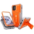thumbnail image 1 of FITO For iPhone 12 Mini Case, Phone Case with Screen Protector and Kickstand (Orange), 1 of 7
