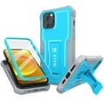 thumbnail image 1 of FITO For iPhone 12/iPhone 12 Case, Phone Case with Screen Protector and Kickstand (Blue), 1 of 7