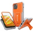 thumbnail image 1 of FITO For iPhone 12/iPhone 12 Case, Phone Case with Screen Protector and Kickstand (Orange), 1 of 7