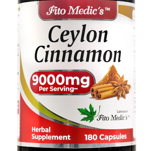 Ceylon Cinnamon Capsules | 180 Capsules | Cinnamon Supplement