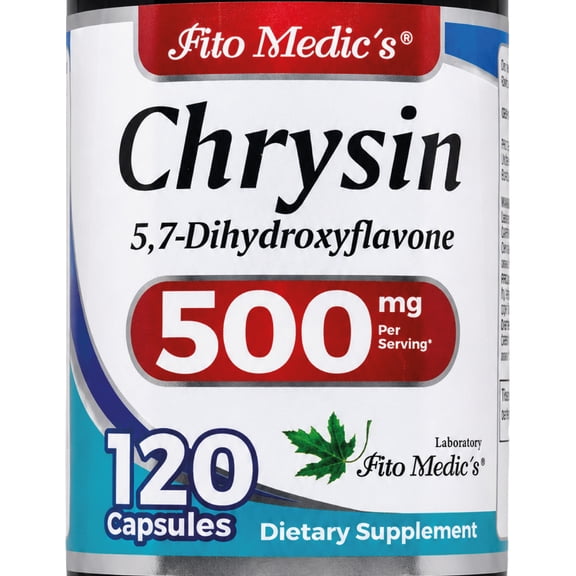 Chrysin | Chrysin with Passion Flower Supplement | 120 Capsules