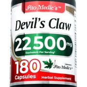 Devils Claw Root Extract | 501 Concentrated Extract | 180 Capsules | Herbal Supplement for Men & Women | by Fito Medics