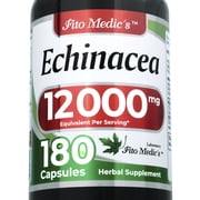 Echinacea Leaf Extract | 201 Concentrated Extract | 180 Capsules | Herbal Dietary Supplement for Men & Women | by Fito Medics