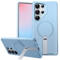 thumbnail image 1 of FITO for Samsung Galaxy S25 Ultra Case [ Rotatable Kickstand | Soft Anti-Scratch Microfiber Lining | Compatible with MagSafe] Silicone Phone Cover - Blue, 1 of 8