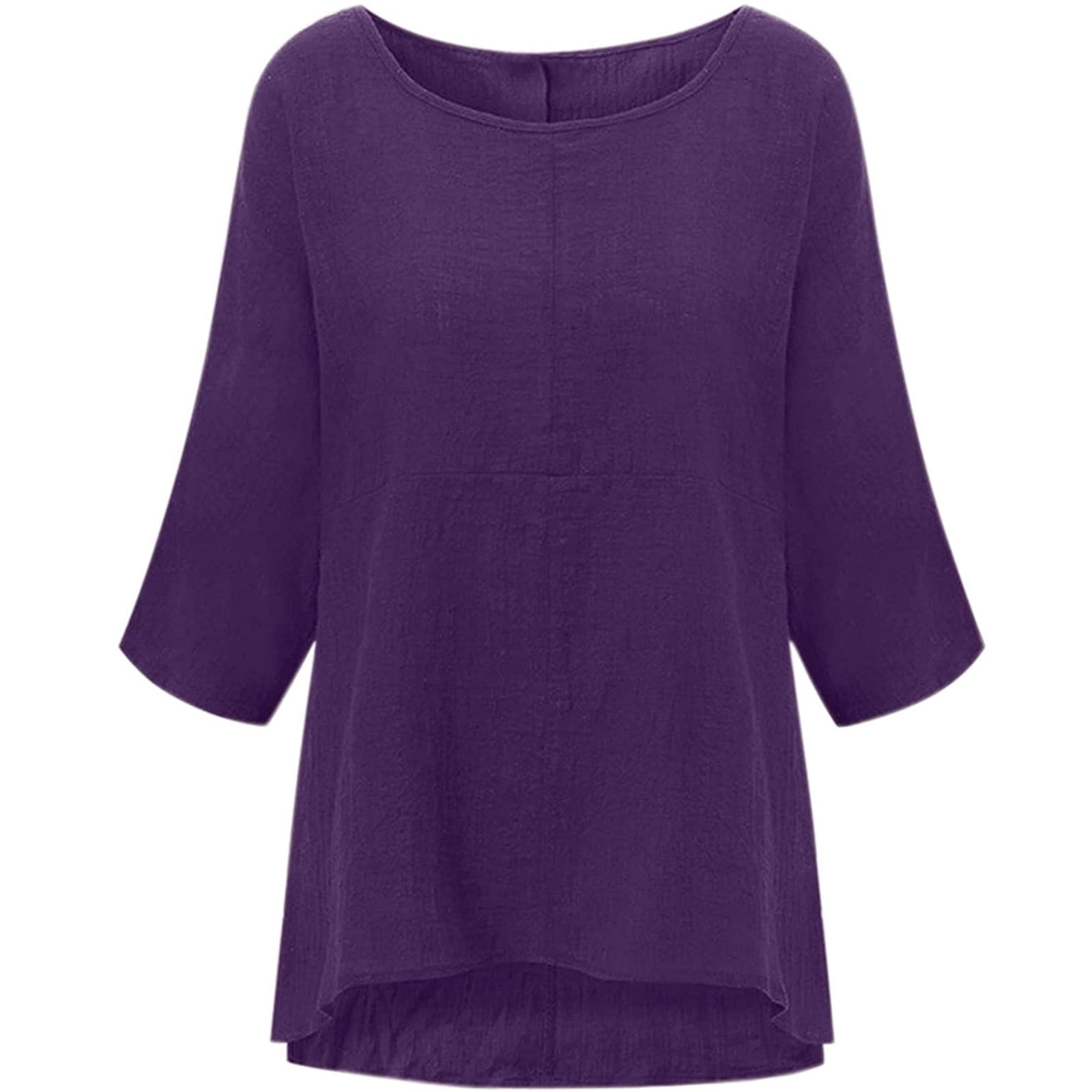 Green 3/4 Sleeve Roll Tab Satin Blouse - Plus Size