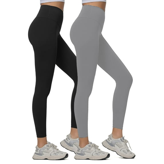 FITOP 2-Pack Yoga Leggings for Women High Waist Tummy Control Buttery Soft Women's Leggings with Hidden Pockets