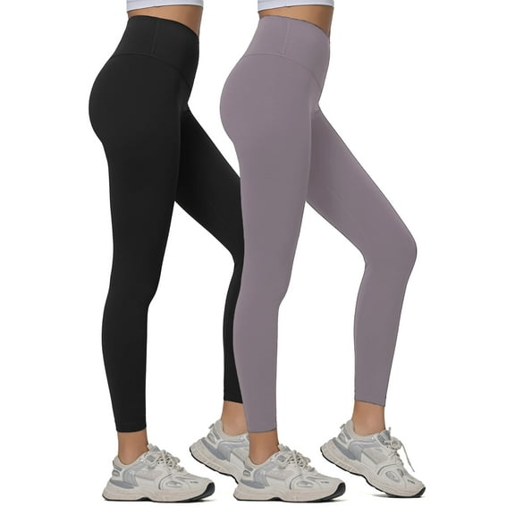 FITOP 2-Pack Yoga Leggings for Women High Waist Tummy Control Buttery Soft Women's Leggings with Hidden Pockets