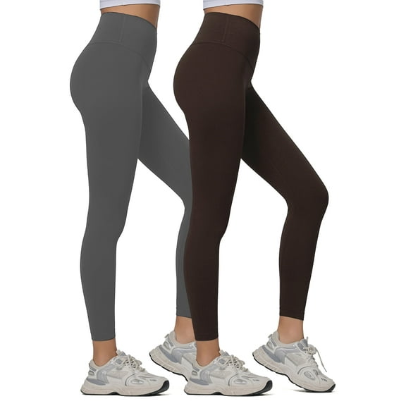 FITOP 2-Pack Yoga Leggings for Women High Waist Tummy Control Buttery Soft Women's Leggings with Hidden Pockets