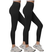 FITOP 2-Pack Yoga Leggings for Women High Waist Tummy Control Buttery Soft Womens Leggings with Hidden Pockets