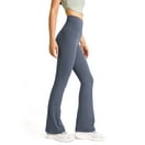 Black Yoga Pants Women Yoga Pants High Waist Flare Leggings Wide Straight Leg Sports Trousers Flared Trousers With Pocket For Yoga Pilates Fitness Womens Work Pants