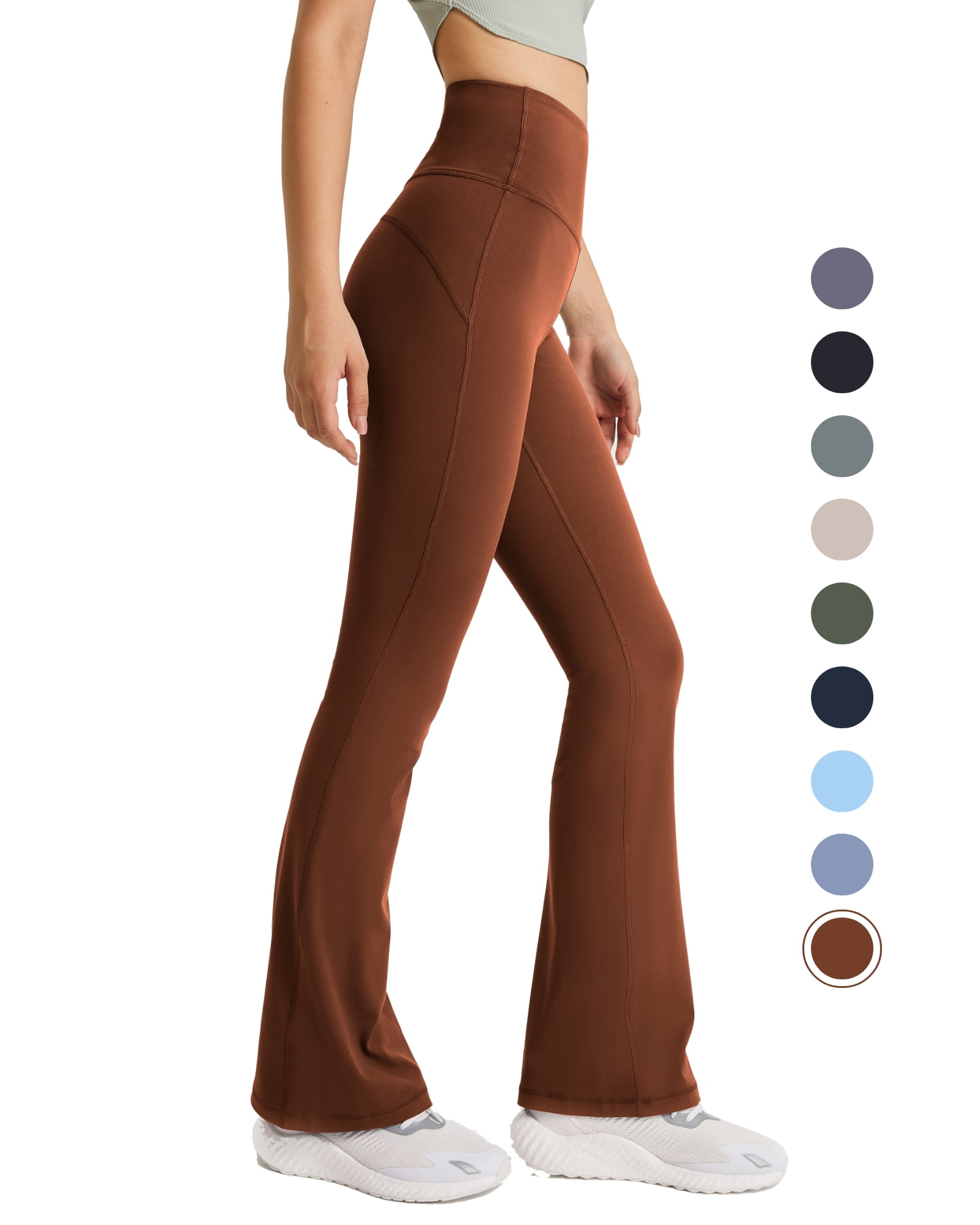 FITOP Women's High Waist Flare Yoga Pants - Buttery Soft, Bootcut, Stretch, Tummy Control Workout Leggings