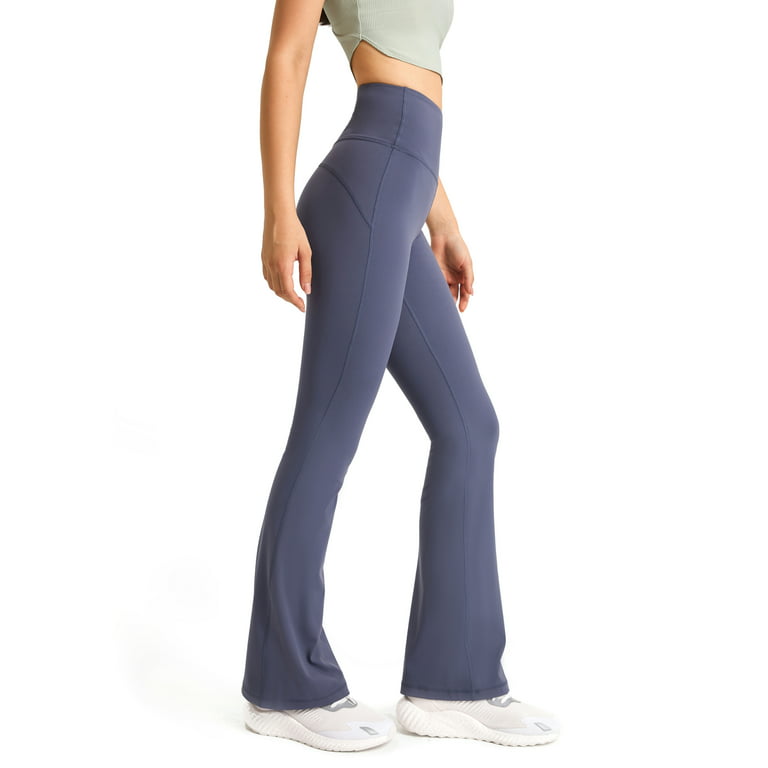 Womens Bootcut Yoga Pants Flared w/ Pockets High Waist Workout