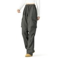 thumbnail image 1 of FITOP Women's Parachute Cargo Pants with Pockets Quick Dry Hiking Pants Lightweight Baggy Joggers, 1 of 7