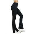 thumbnail image 1 of FITOP Women's High Waist Bootcut Yoga Pants - Flared Leggings with Slit Hem, Buttery Soft Workout Pants, 1 of 8