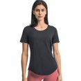 thumbnail image 1 of FITOP Workout Tops for Women Short Sleeve Athletic Tees Breathable Yoga Gym Running Yoga Shirts, 1 of 5