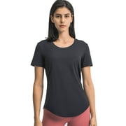 FITOP Workout Tops for Women Short Sleeve Athletic Tees Breathable Yoga Gym Running Yoga Shirts