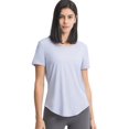 thumbnail image 1 of FITOP Workout Tops for Women Short Sleeve Athletic Tees Breathable Yoga Gym Running Yoga Shirts, 1 of 5
