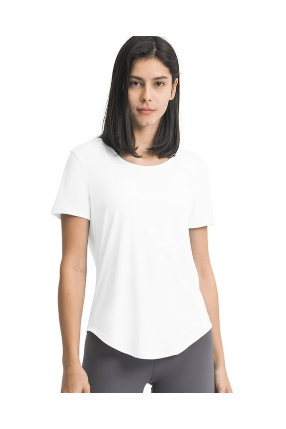 Workout Tops for Women Short Sleeve Athletic Tees Breathable Yoga Gym Running Yoga Shirts