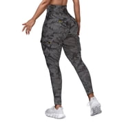 Yoga Leggings with Pockets for Women Scrunch Workout Leggings High Waist Butt Lifting Cargo Pants