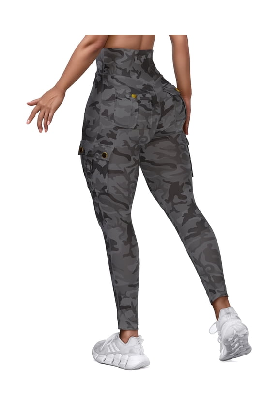 Yoga Leggings with Pockets for Women Scrunch Workout Leggings High Waist Butt Lifting Cargo Pants