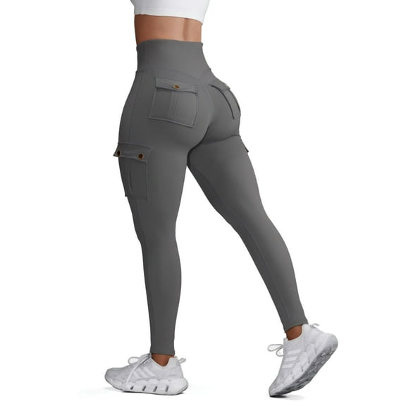 FITOP Yoga Leggings with Pockets for Women Scrunch Workout Leggings High Waist Butt Lifting Cargo Pants