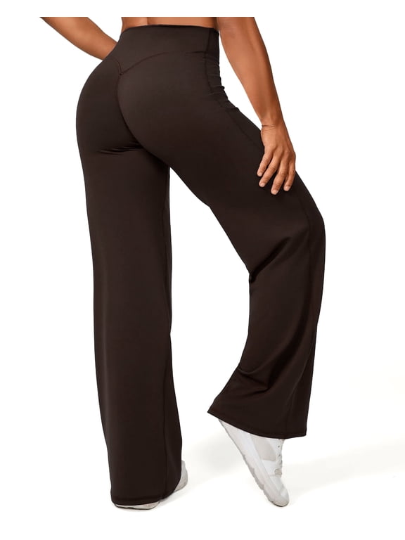 Yoga Pants Women Wide Leg Pants High Waist Gym Workout Straight Leg Bottoms Stretch Casual Yoga Pants