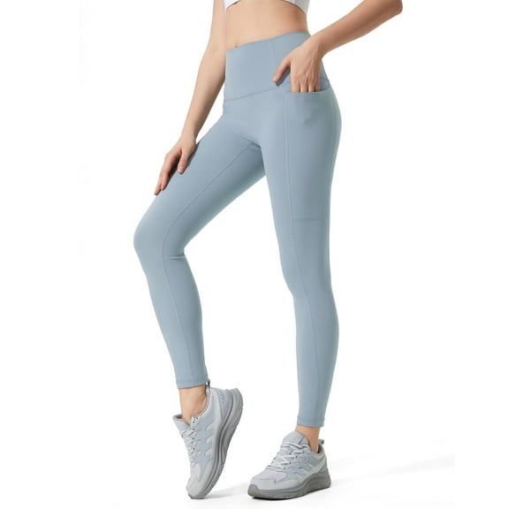 FITOP Yoga Pants for Women High Waist Tummy Control Workout Running Yoga Leggings with Two Pockets