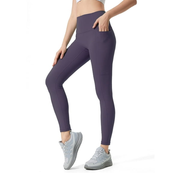 FITOP Yoga Pants for Women High Waist Tummy Control Workout Running Yoga Leggings with Two Pockets
