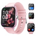 thumbnail image 1 of FITORA Bluetooth 5.4 Smartwatch with 1.83" Large Display for Android iPhone, Answer/Make Call/Message/ Music Playback, 100+ Sports Modes, Activity Fitness Tracker, Men Women Perfect Gift,Pink, 1 of 9