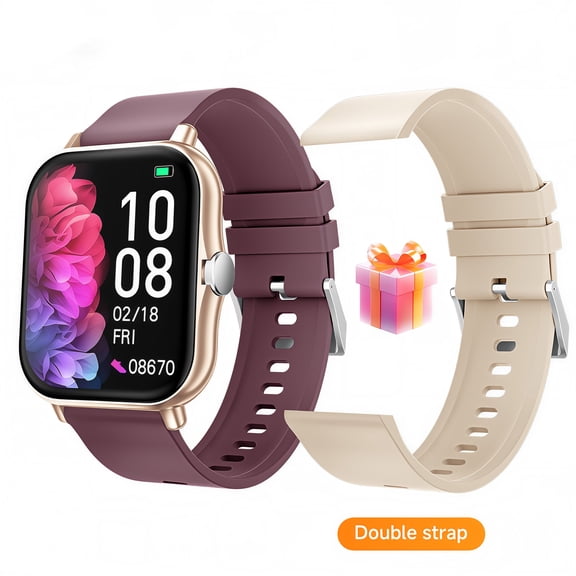 FITORA Smart Watch with Bluetooth 5.4 Call Answer& Music,1.83" Full-Touch Color Screen,100+ Sports Modes,Fitness Tracker,Smart Notifications,Long Battery Life Watch for Android&Iphone,Red